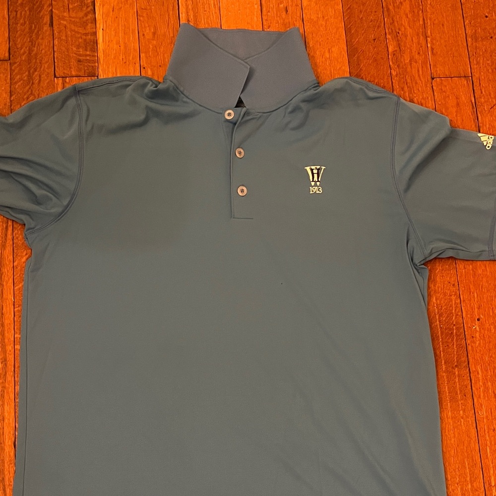adidas baby blue Westchester Hills Golf Polo Shirt